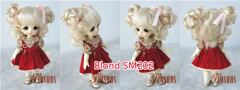 FJusuns Doll Wigs JD011 Doll Wig All Size Lovely Curls Charming Synthetic Mohair BJD Hair SD Blythes Doll Accessories Doll Hair