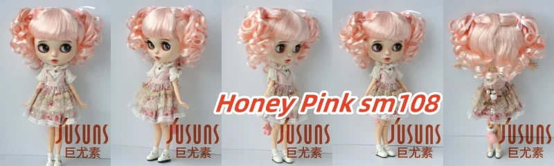 FJusuns Doll Wigs JD011 Doll Wig All Size Lovely Curls Charming Synthetic Mohair BJD Hair SD Blythes Doll Accessories Doll Hair