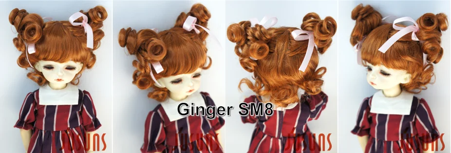 FJusuns Doll Wigs JD011 Doll Wig All Size Lovely Curls Charming Synthetic Mohair BJD Hair SD Blythes Doll Accessories Doll Hair