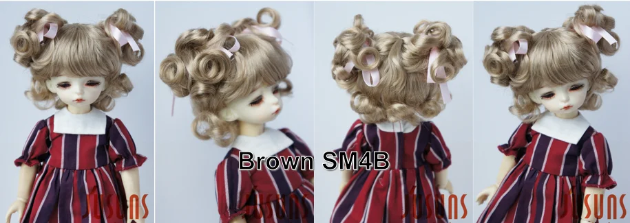 FJusuns Doll Wigs JD011 Doll Wig All Size Lovely Curls Charming Synthetic Mohair BJD Hair SD Blythes Doll Accessories Doll Hair