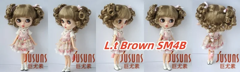 FJusuns Doll Wigs JD011 Doll Wig All Size Lovely Curls Charming Synthetic Mohair BJD Hair SD Blythes Doll Accessories Doll Hair