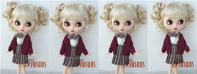 FJusuns Doll Wigs JD011 Doll Wig All Size Lovely Curls Charming Synthetic Mohair BJD Hair SD Blythes Doll Accessories Doll Hair