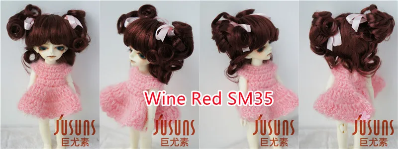 FJusuns Doll Wigs JD011 Doll Wig All Size Lovely Curls Charming Synthetic Mohair BJD Hair SD Blythes Doll Accessories Doll Hair