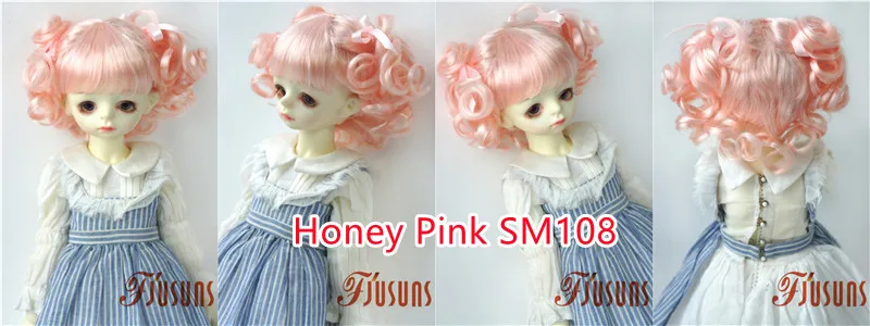 FJusuns Doll Wigs JD011 Doll Wig All Size Lovely Curls Charming Synthetic Mohair BJD Hair SD Blythes Doll Accessories Doll Hair