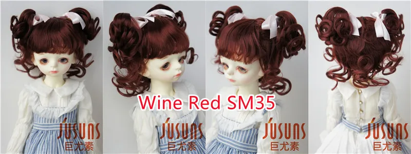 FJusuns Doll Wigs JD011 Doll Wig All Size Lovely Curls Charming Synthetic Mohair BJD Hair SD Blythes Doll Accessories Doll Hair