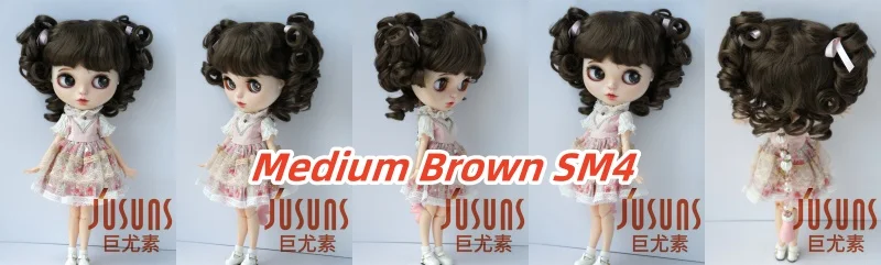 FJusuns Doll Wigs JD011 Doll Wig All Size Lovely Curls Charming Synthetic Mohair BJD Hair SD Blythes Doll Accessories Doll Hair