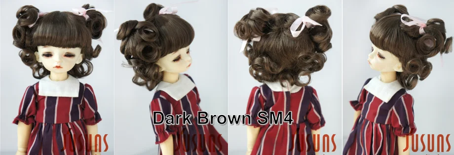 FJusuns Doll Wigs JD011 Doll Wig All Size Lovely Curls Charming Synthetic Mohair BJD Hair SD Blythes Doll Accessories Doll Hair