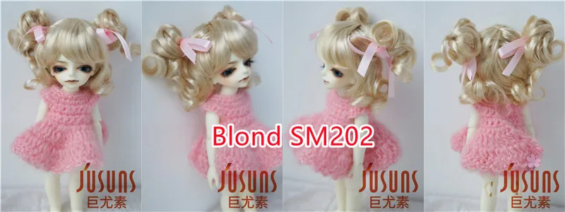 FJusuns Doll Wigs JD011 Doll Wig All Size Lovely Curls Charming Synthetic Mohair BJD Hair SD Blythes Doll Accessories Doll Hair