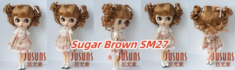 FJusuns Doll Wigs JD011 Doll Wig All Size Lovely Curls Charming Synthetic Mohair BJD Hair SD Blythes Doll Accessories Doll Hair