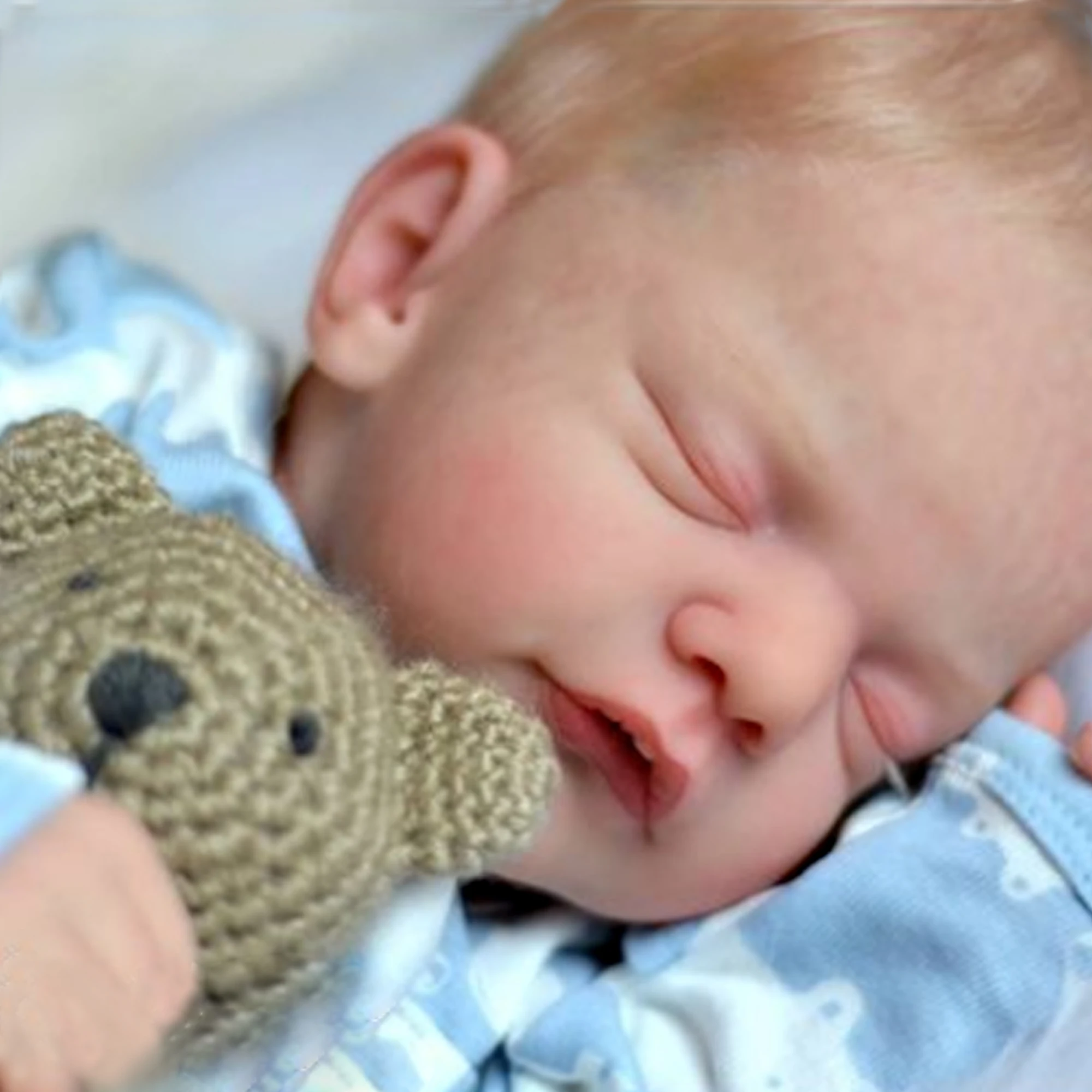 45cm Artist Oil Painted Sam Reborn Doll Kits Lifelike Real Kit Reborn Acessórios Para Peças De Bebê Em Boneca Renascidos
