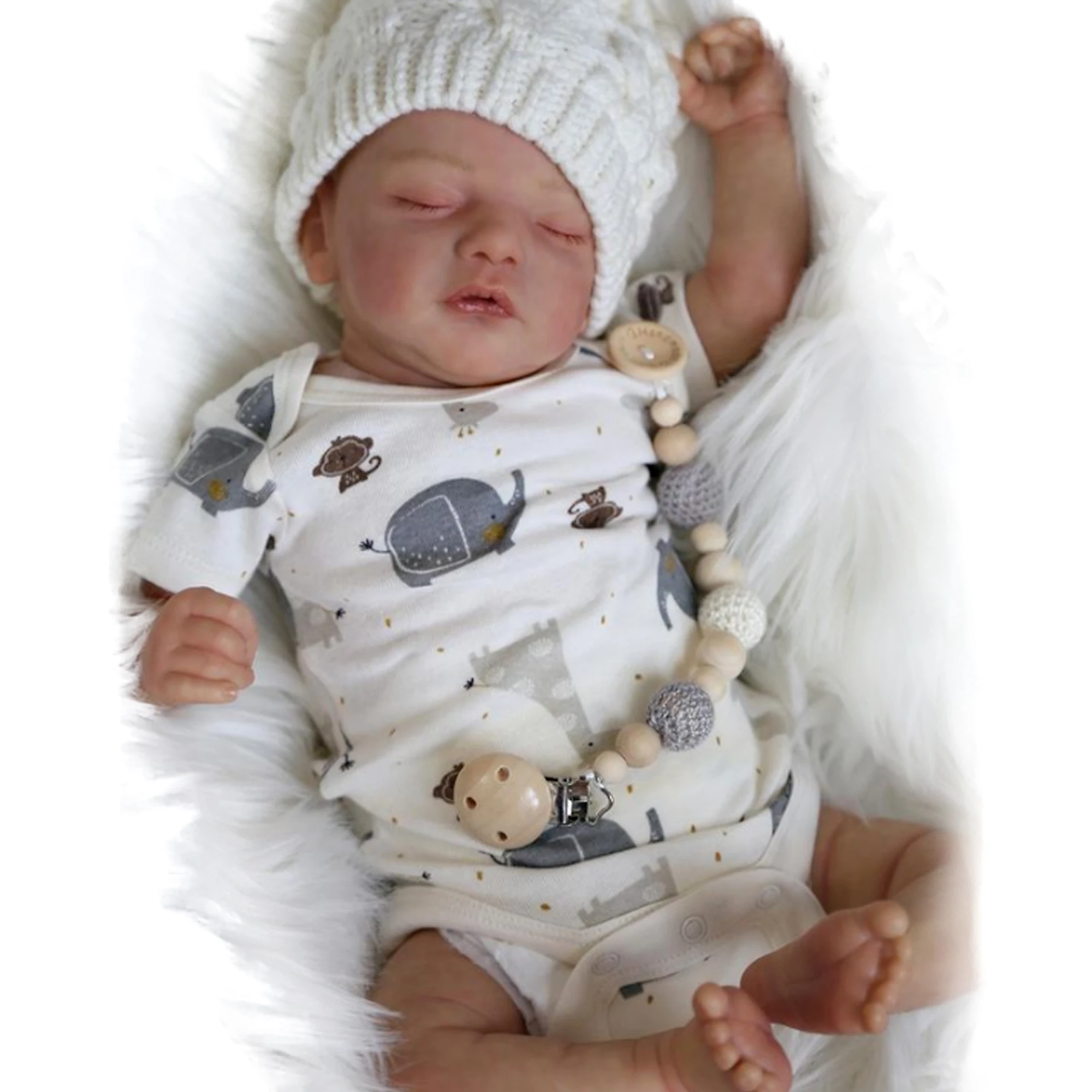 45cm Artist Oil Painted Sam Reborn Doll Kits Lifelike Real Kit Reborn Acessórios Para Peças De Bebê Em Boneca Renascidos