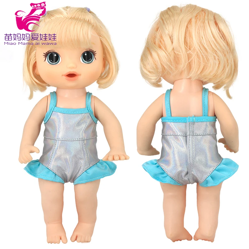 Doll Summer Green Sequins Dress 12 Inch Baby Doll Clothes Children Birthday Gift