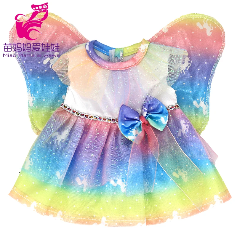Doll Summer Green Sequins Dress 12 Inch Baby Doll Clothes Children Birthday Gift