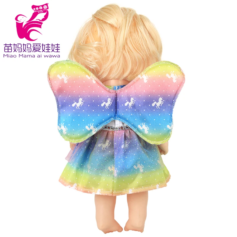 Doll Summer Green Sequins Dress 12 Inch Baby Doll Clothes Children Birthday Gift