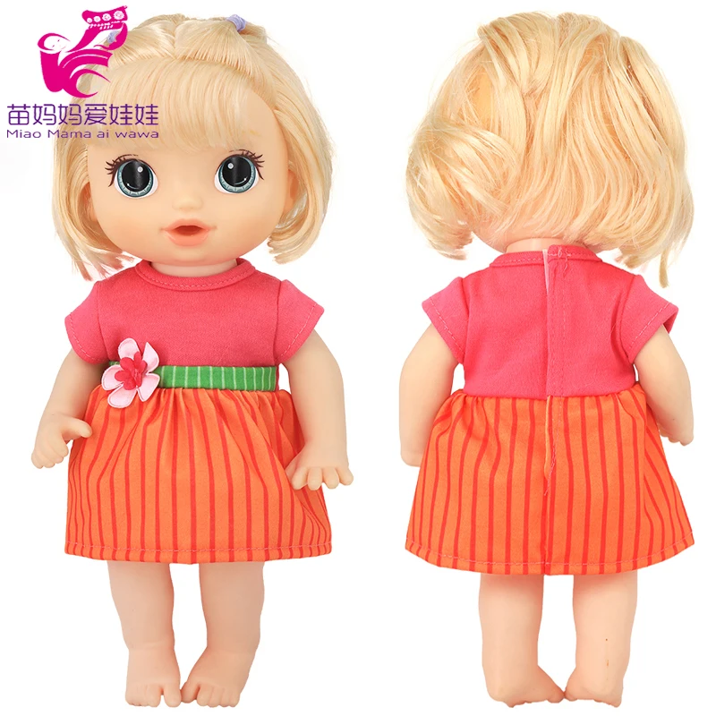 Doll Summer Green Sequins Dress 12 Inch Baby Doll Clothes Children Birthday Gift