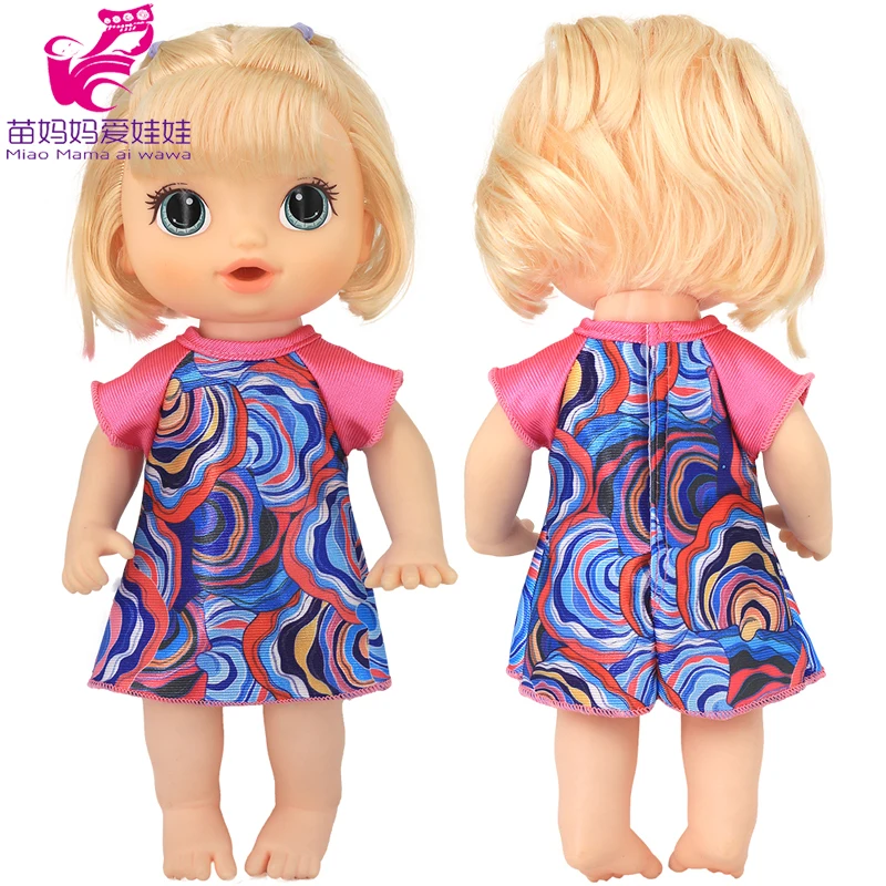 Doll Summer Green Sequins Dress 12 Inch Baby Doll Clothes Children Birthday Gift