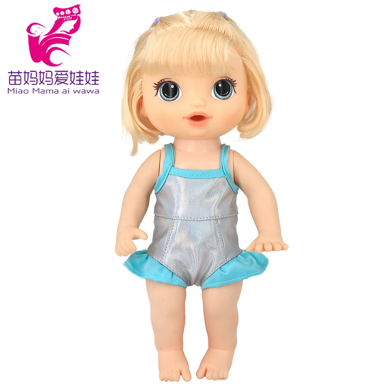 Doll Summer Green Sequins Dress 12 Inch Baby Doll Clothes Children Birthday Gift