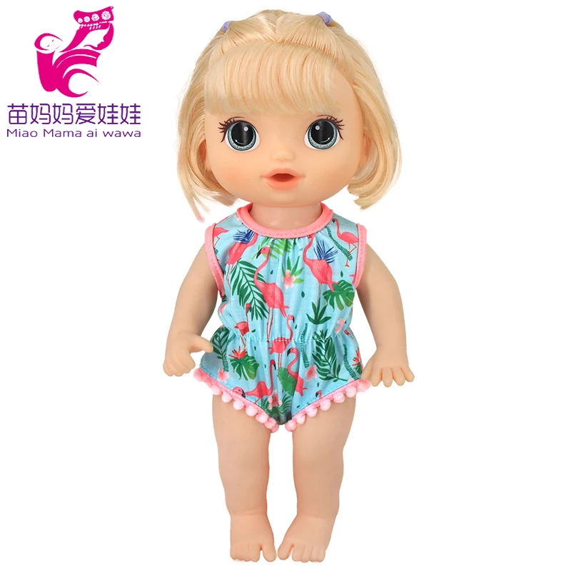 Doll Summer Green Sequins Dress 12 Inch Baby Doll Clothes Children Birthday Gift