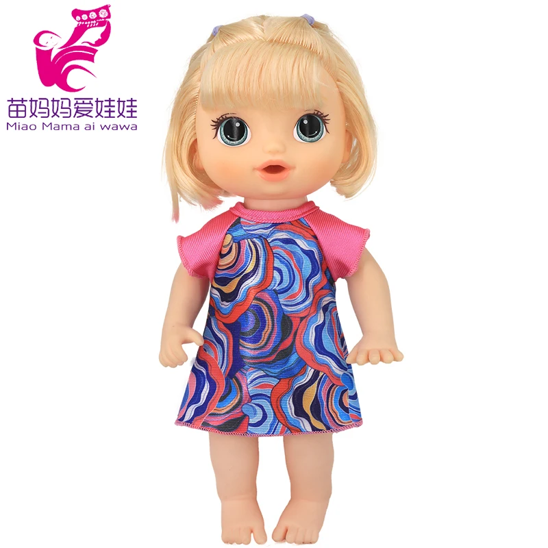Doll Summer Green Sequins Dress 12 Inch Baby Doll Clothes Children Birthday Gift