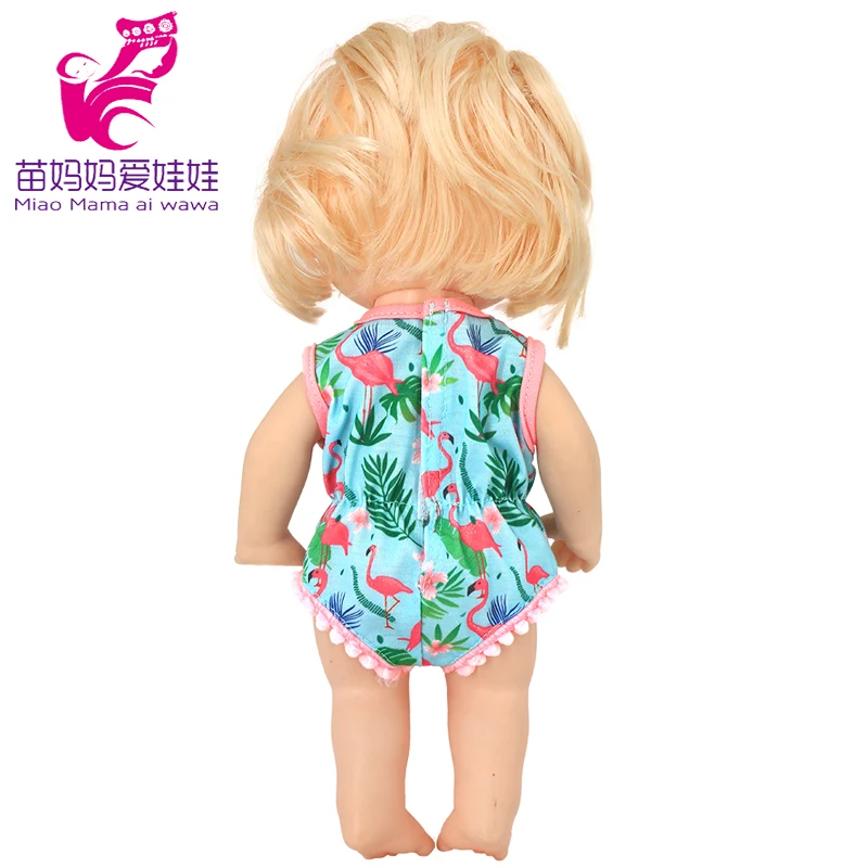 Doll Summer Green Sequins Dress 12 Inch Baby Doll Clothes Children Birthday Gift