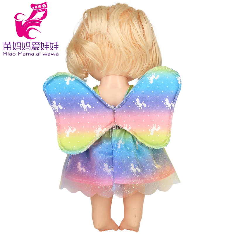 Doll Summer Green Sequins Dress 12 Inch Baby Doll Clothes Children Birthday Gift