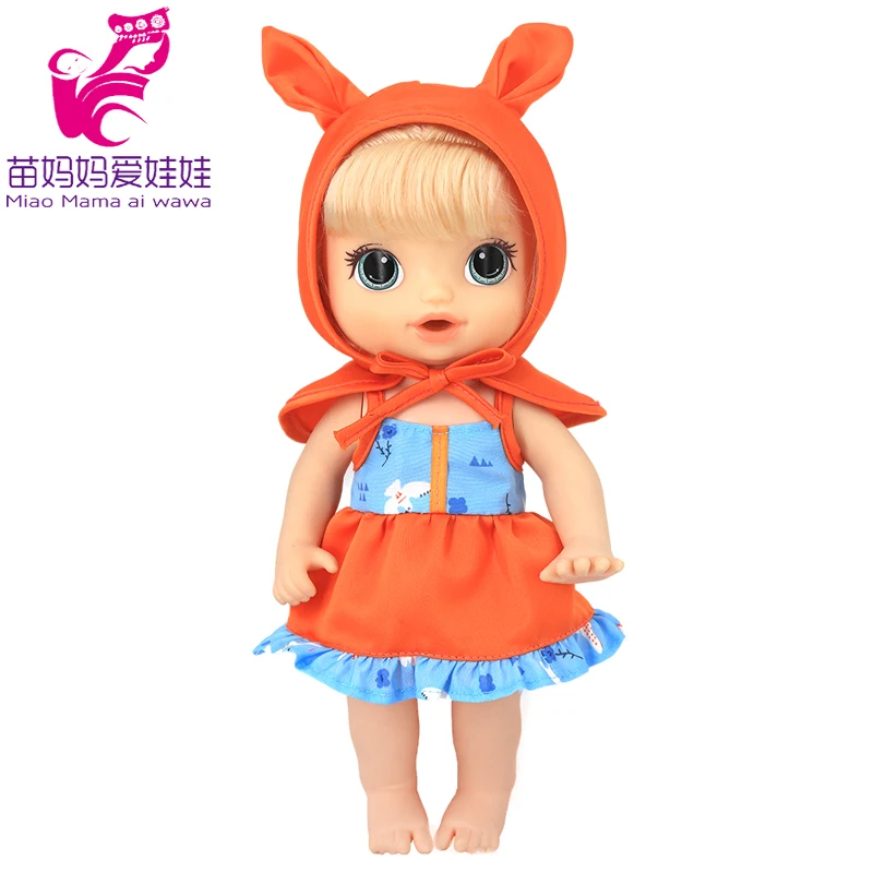 Doll Summer Green Sequins Dress 12 Inch Baby Doll Clothes Children Birthday Gift