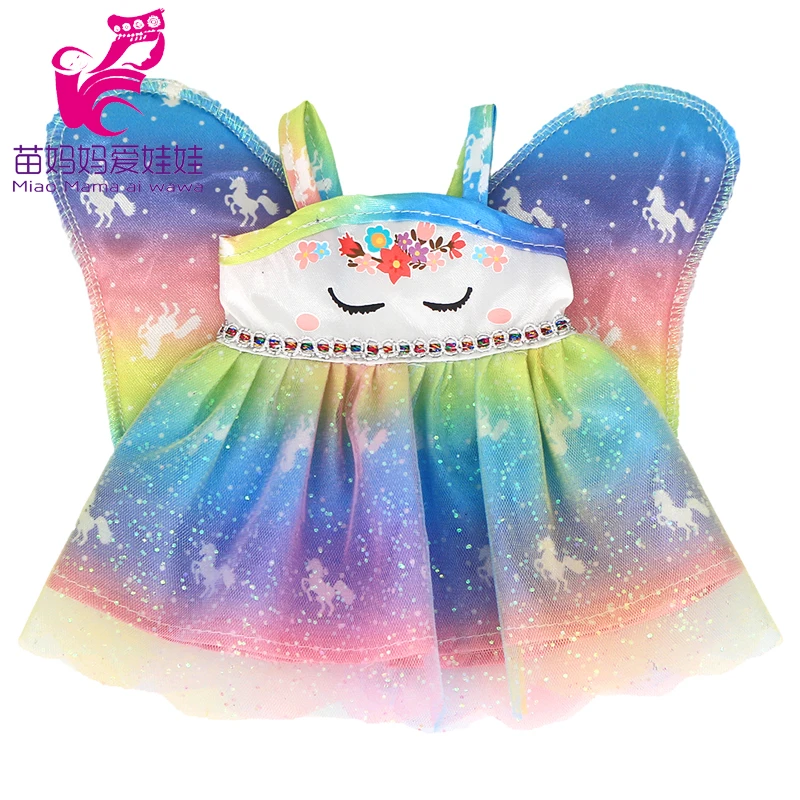 Doll Summer Green Sequins Dress 12 Inch Baby Doll Clothes Children Birthday Gift