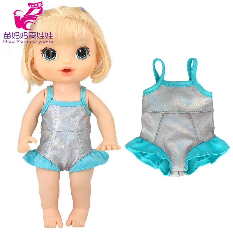 Doll Summer Green Sequins Dress 12 Inch Baby Doll Clothes Children Birthday Gift