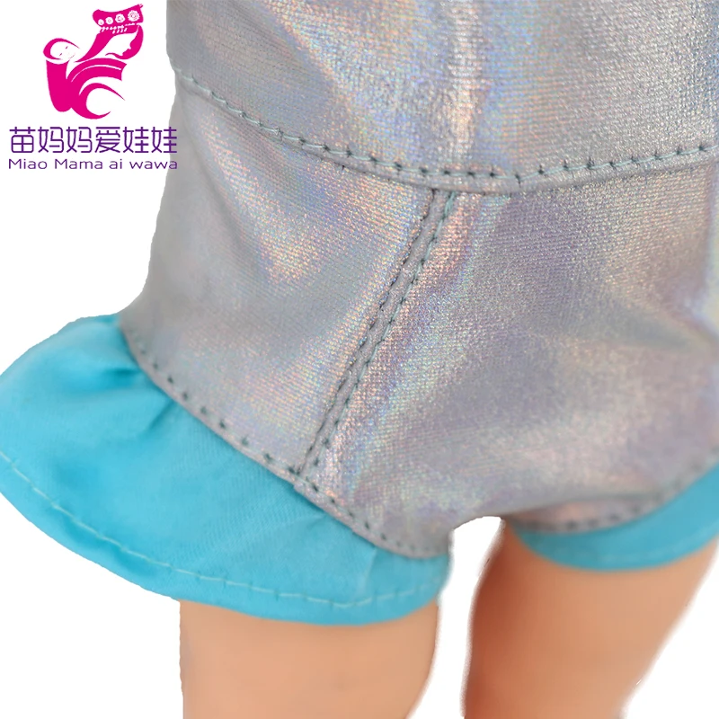 Doll Summer Green Sequins Dress 12 Inch Baby Doll Clothes Children Birthday Gift