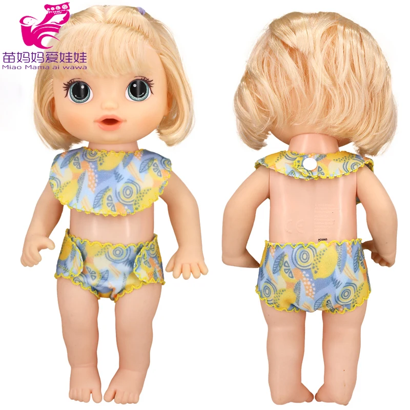 Doll Summer Green Sequins Dress 12 Inch Baby Doll Clothes Children Birthday Gift