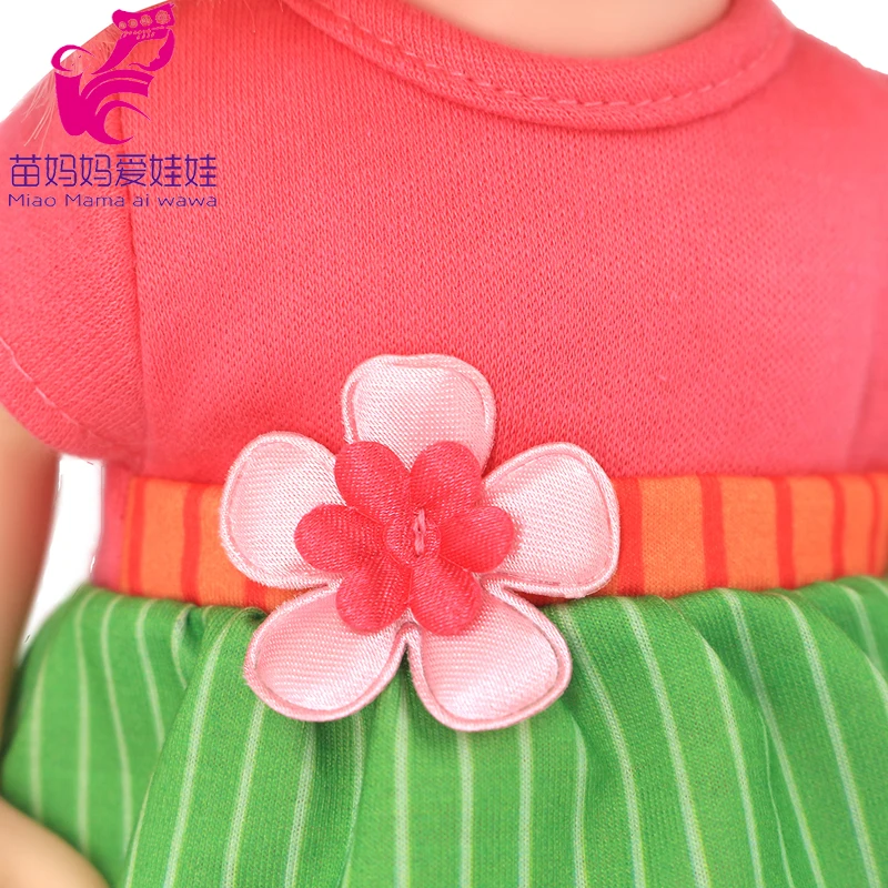 Doll Summer Green Sequins Dress 12 Inch Baby Doll Clothes Children Birthday Gift