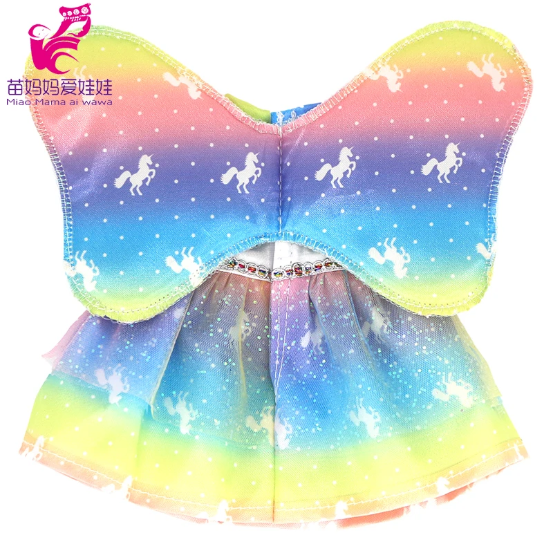 Doll Summer Green Sequins Dress 12 Inch Baby Doll Clothes Children Birthday Gift