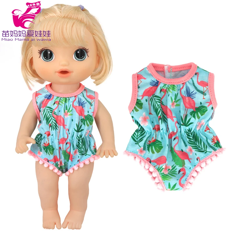 Doll Summer Green Sequins Dress 12 Inch Baby Doll Clothes Children Birthday Gift
