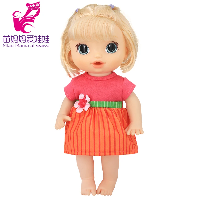 Doll Summer Green Sequins Dress 12 Inch Baby Doll Clothes Children Birthday Gift