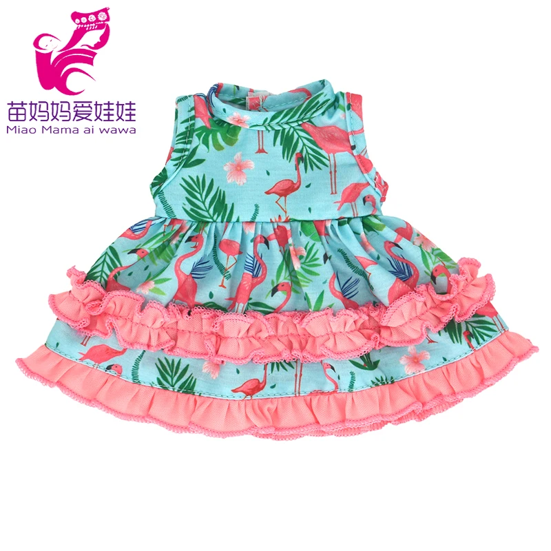 Doll Summer Green Sequins Dress 12 Inch Baby Doll Clothes Children Birthday Gift