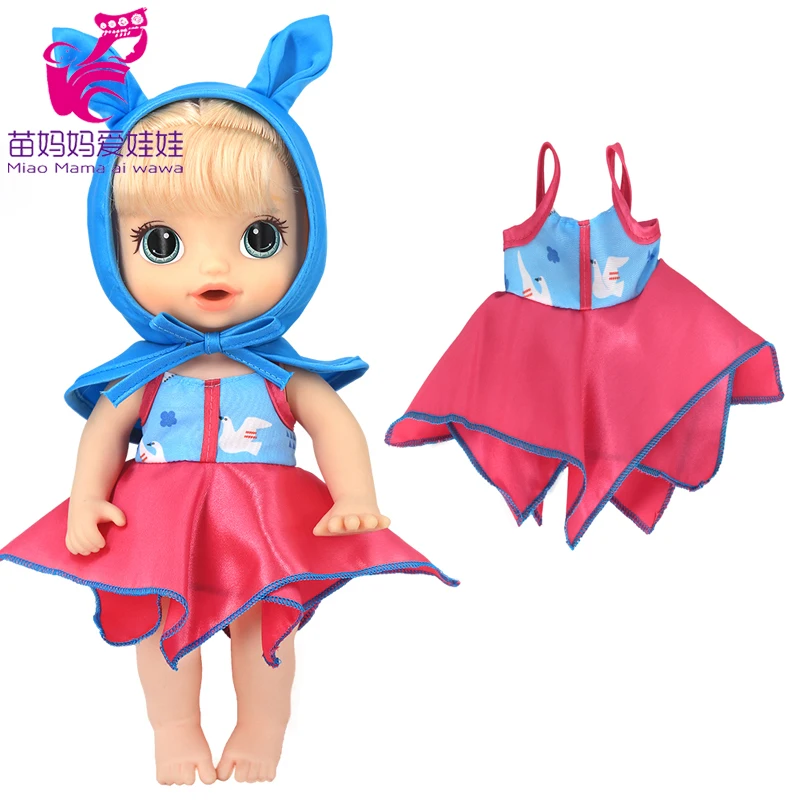 Doll Summer Green Sequins Dress 12 Inch Baby Doll Clothes Children Birthday Gift