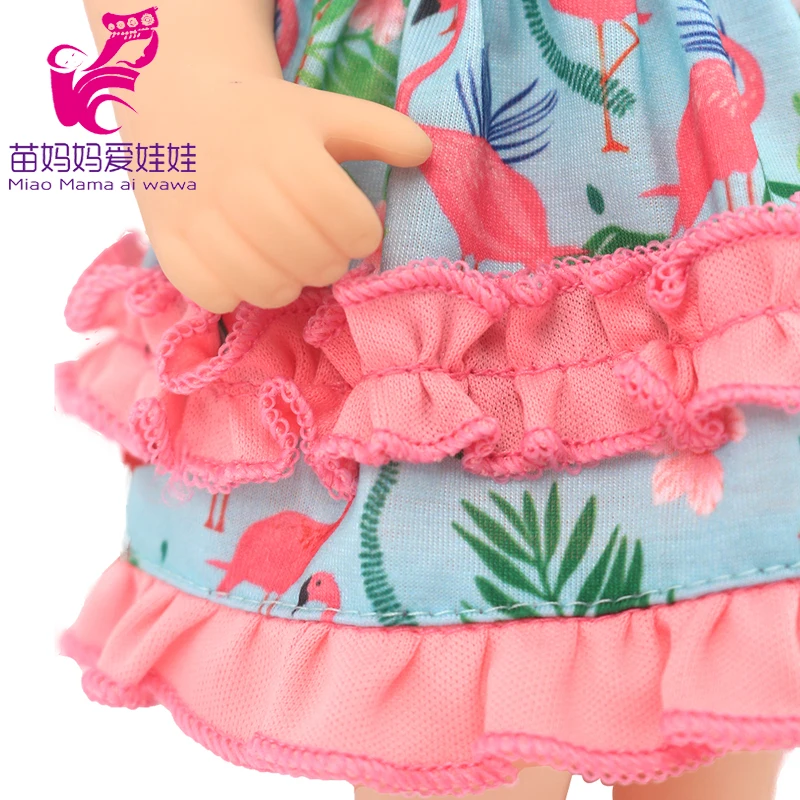 Doll Summer Green Sequins Dress 12 Inch Baby Doll Clothes Children Birthday Gift
