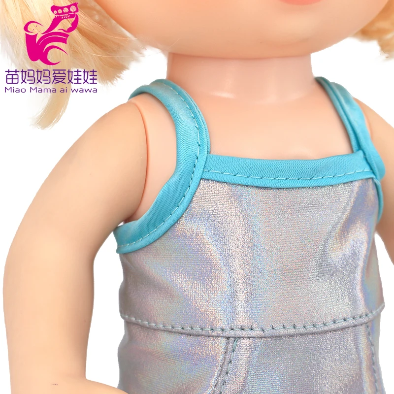 Doll Summer Green Sequins Dress 12 Inch Baby Doll Clothes Children Birthday Gift