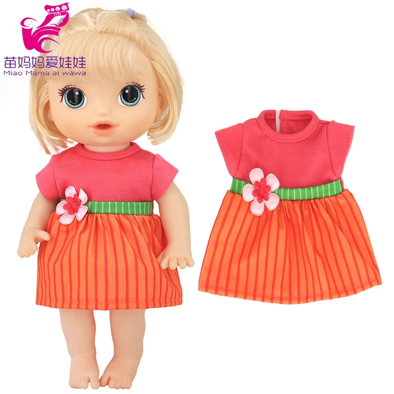 Doll Summer Green Sequins Dress 12 Inch Baby Doll Clothes Children Birthday Gift