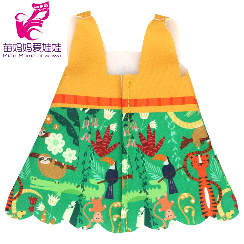 Doll Summer Green Sequins Dress 12 Inch Baby Doll Clothes Children Birthday Gift