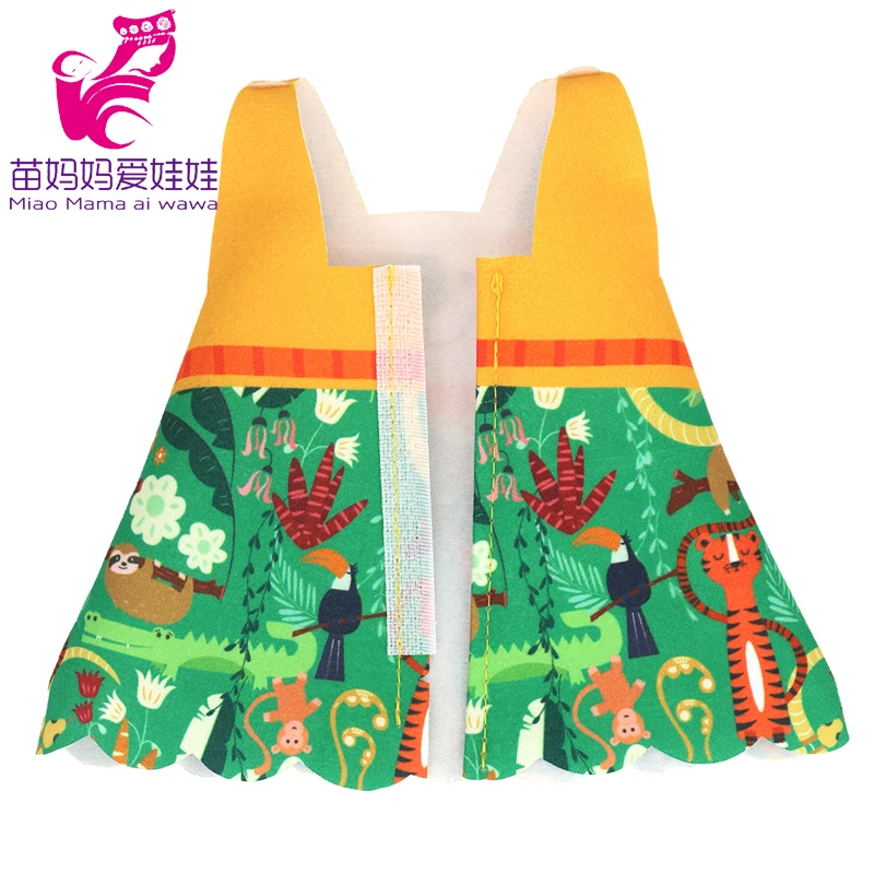 Doll Summer Green Sequins Dress 12 Inch Baby Doll Clothes Children Birthday Gift