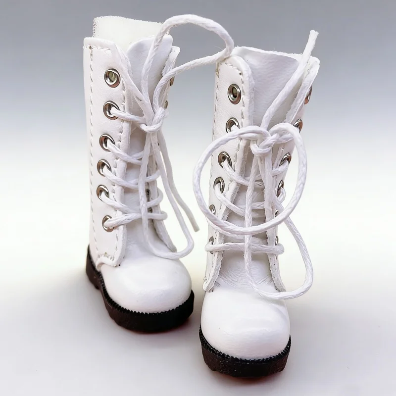 Tilda 3.2cm Doll Boots for Blythe Doll Toy,1/8 Mini Leather Dolls Shoes for Blyth Azone 1:6 Doll Casual Puppet Shoes Accessories