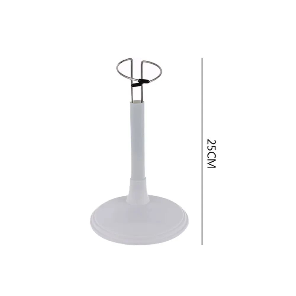 Practical Metal Doll Bracket Adjustable White Black Stand Holder Toy Store Display Toy Store Display Support Dollhouse Accessory