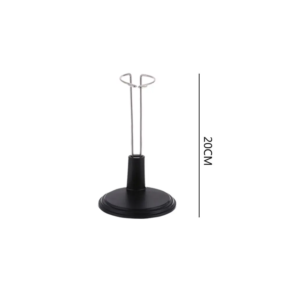Practical Metal Doll Bracket Adjustable White Black Stand Holder Toy Store Display Toy Store Display Support Dollhouse Accessory