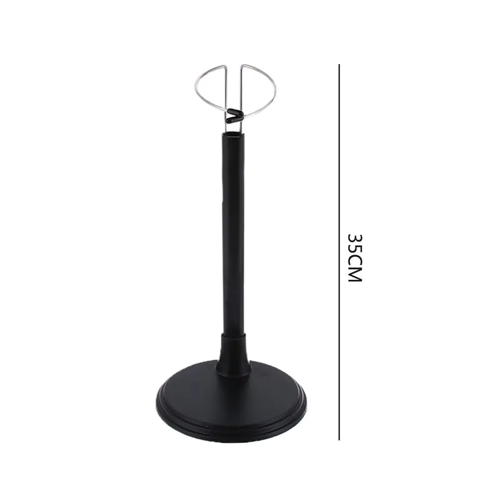 Practical Metal Doll Bracket Adjustable White Black Stand Holder Toy Store Display Toy Store Display Support Dollhouse Accessory