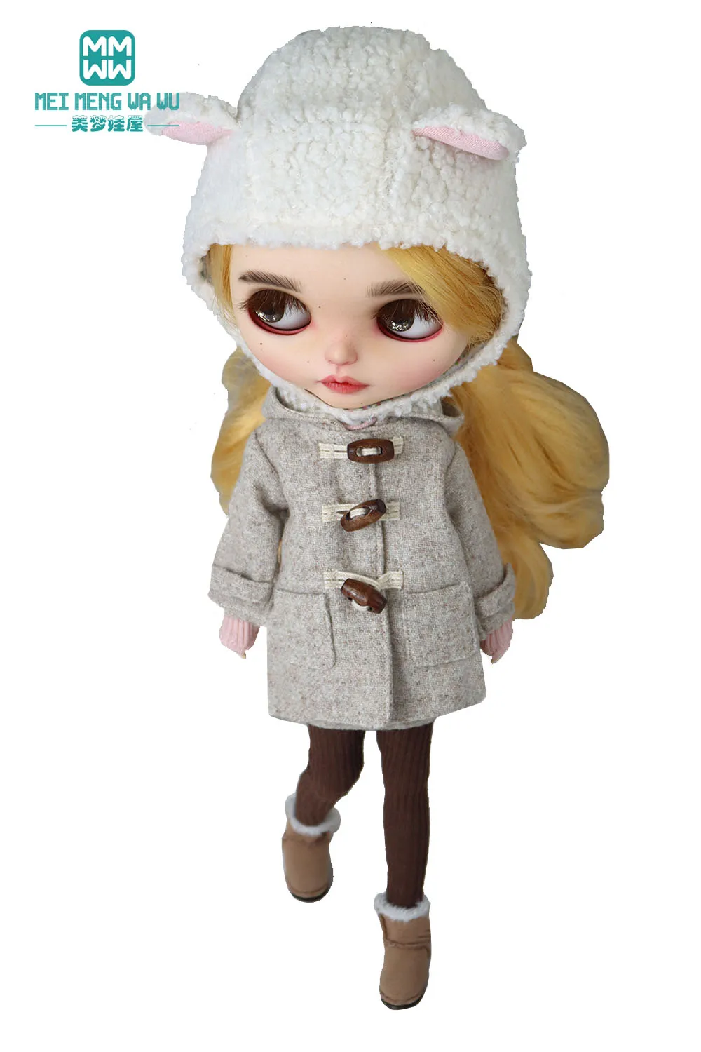 Blyth Clothes Fashion Woolen Overcoat Winter Coat Toys Gift