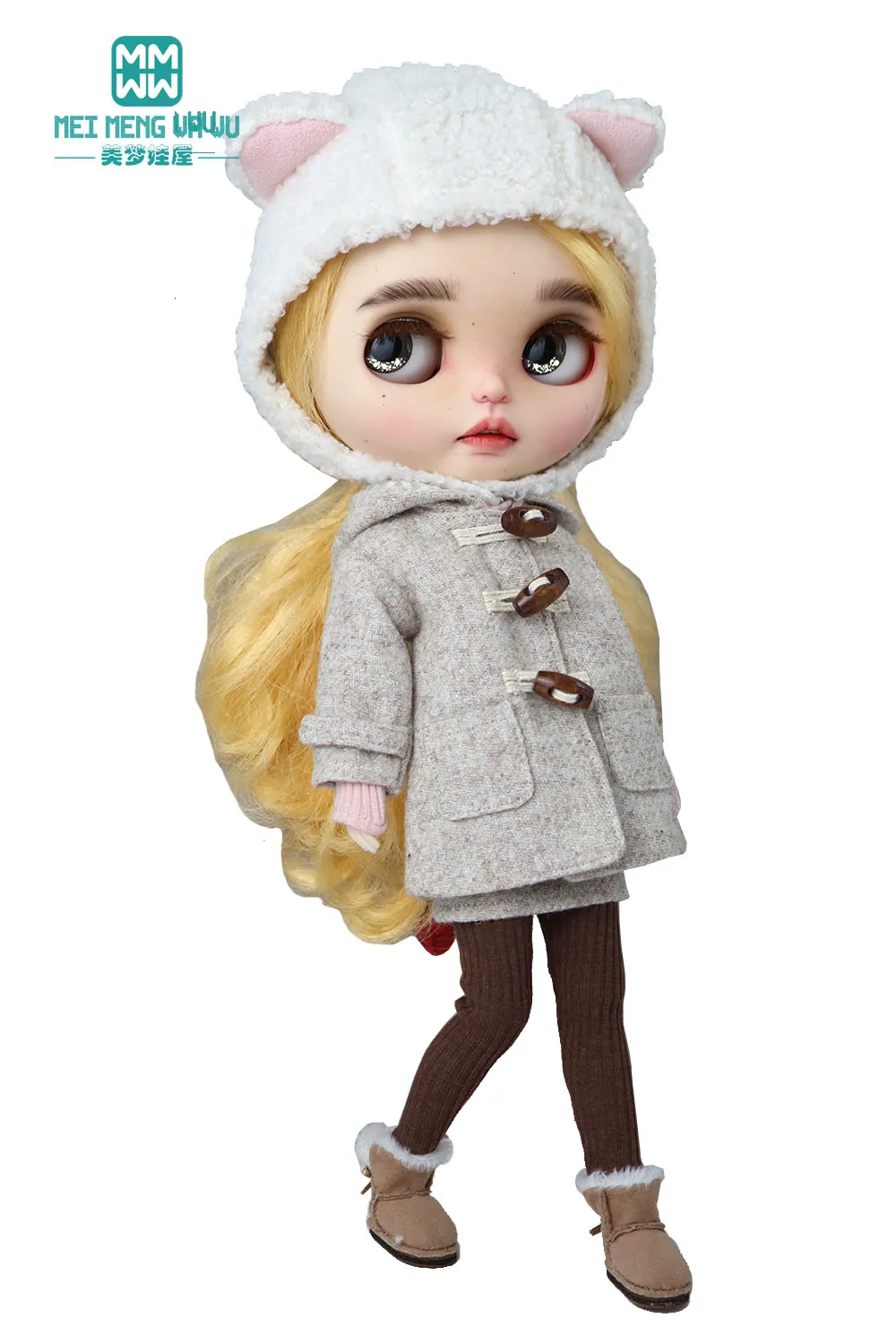 Blyth Clothes Fashion Woolen Overcoat Winter Coat Toys Gift