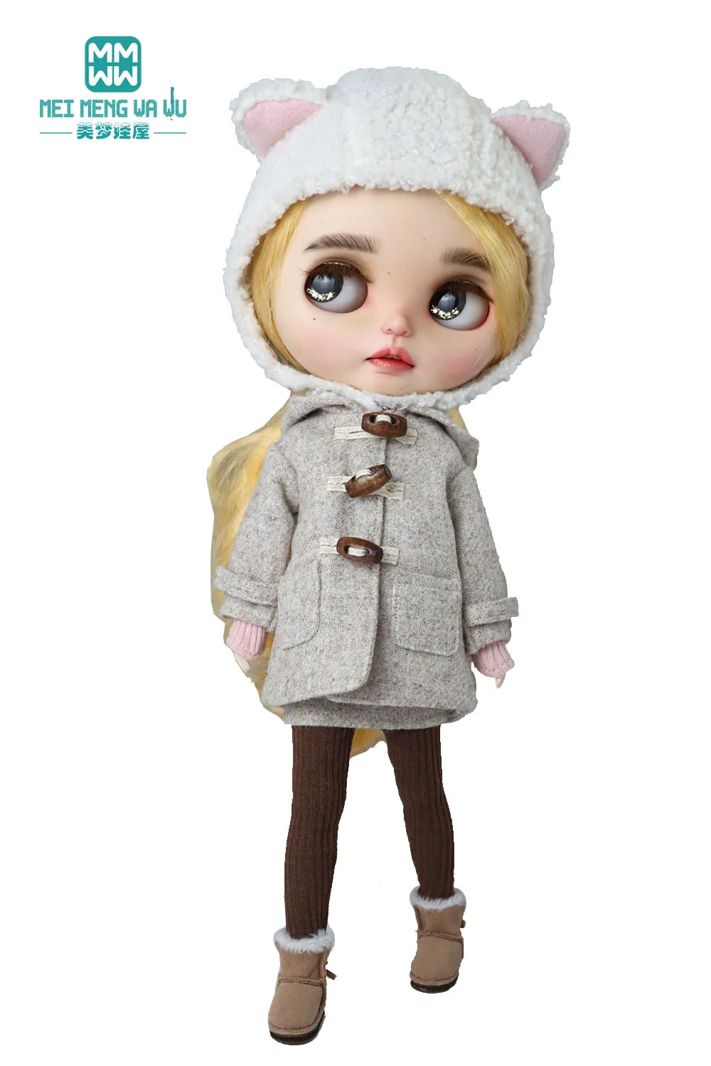 Blyth Clothes Fashion Woolen Overcoat Winter Coat Toys Gift