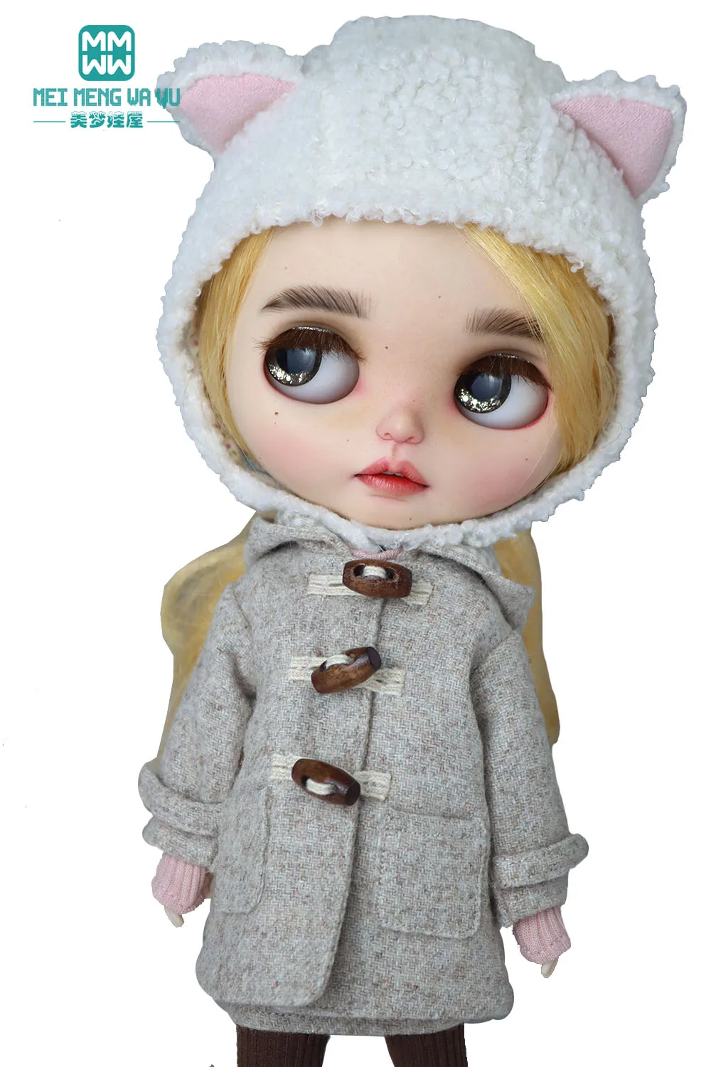 Blyth Clothes Fashion Woolen Overcoat Winter Coat Toys Gift