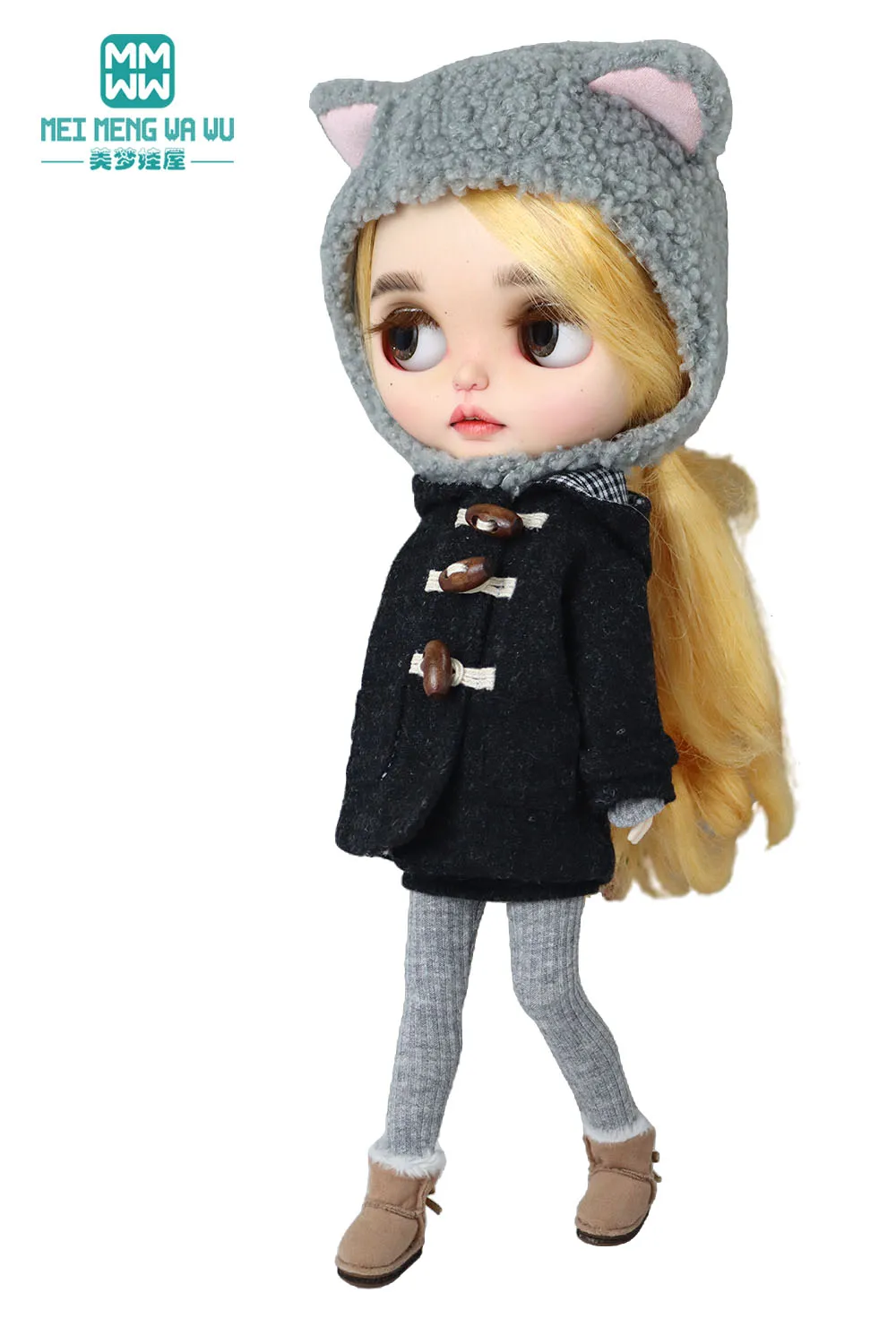 Blyth Clothes Fashion Woolen Overcoat Winter Coat Toys Gift